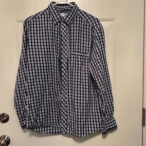 Paper Denim & Cloth Flannel, Blue, White, Medium